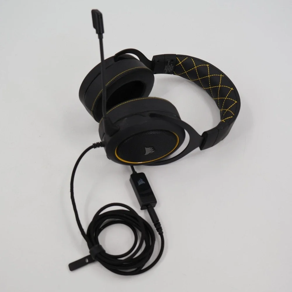 Corsair HS60 PRO SURROUND Gaming Headset Black Yellow RDA0027 Wired 7.1 USB